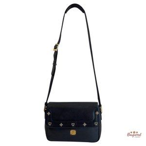 Authentic MCM Vintage Studded Logo Motifs Bag